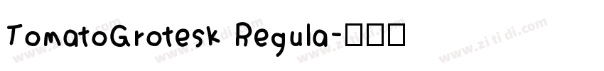 TomatoGrotesk Regula字体转换